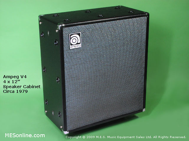 1979 Ampeg V4 amplifier head with 4 x 12 EXV4 speaker cabinet, image 5