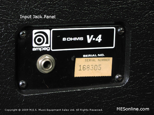 1979 Ampeg V4 amplifier head with 4 x 12 EXV4 speaker cabinet, image 9