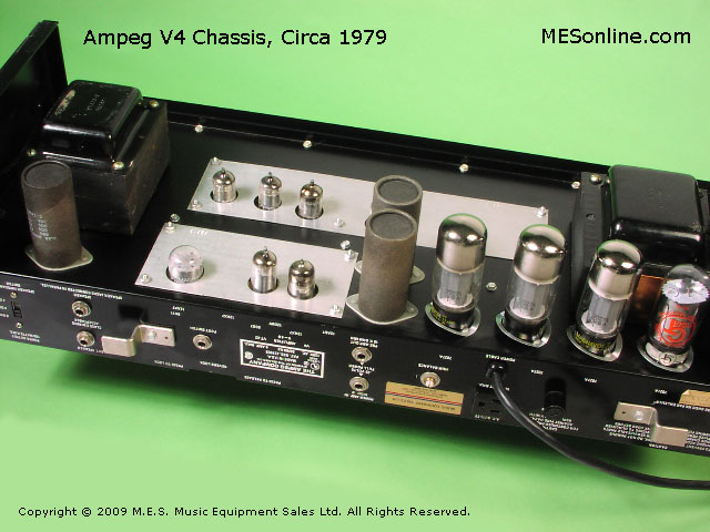 1979 Ampeg V4 amplifier head with 4 x 12 EXV4 speaker cabinet, image 17