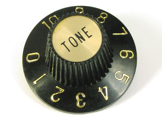 Ibanez 1970's NOS Law Suit Witch's Hat Knob Black