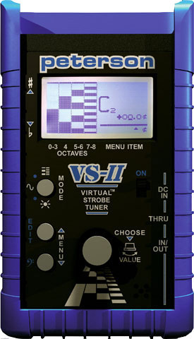 Peterson VS-II Virtual Strobe Tuner, Front View