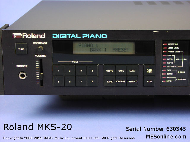 Roland MKS-20 Panel Left