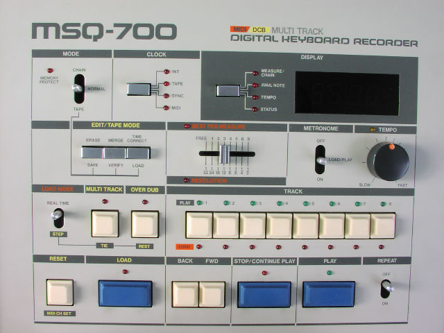 Roland MSQ700 Panel